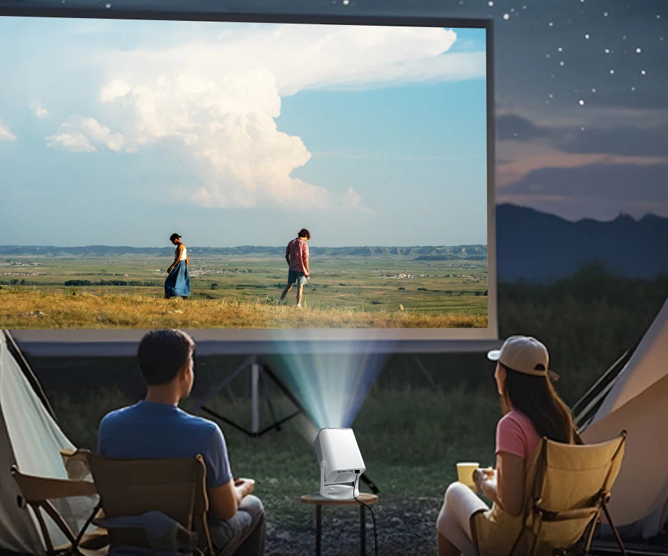 HP Projector MC425 1080P FHD Android 14 with Dual Wifi6 & BT5.4 Allwinner H726 Beamer Home Theater Support Power Bank Feature