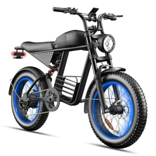Electric Bike for Adults: 1000/1500/3000W Peak Motor, 35/37MPH Fast Dirt Ebike, 48V 15/20/25Ah Battery, 40-80 Miles Range, 20 F